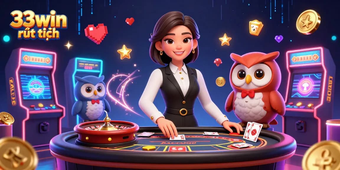 Experience exciting gameplay at 33win rút tiền, with dealers and dynamic gaming elements.