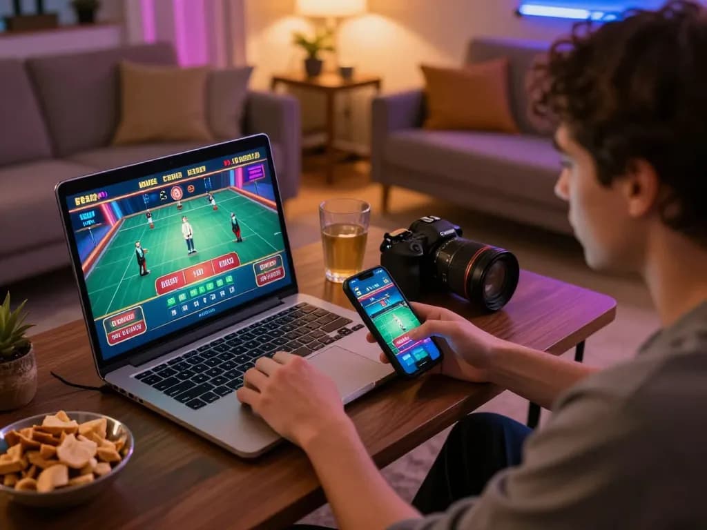 Engaging in strategic gameplay at home, registering on Đăng ký Da88 online casino for ultimate gaming experience.