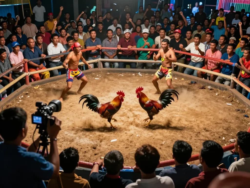 View of a captivating live rooster fight scene showcasing the excitement of trực tiếp đá gà.