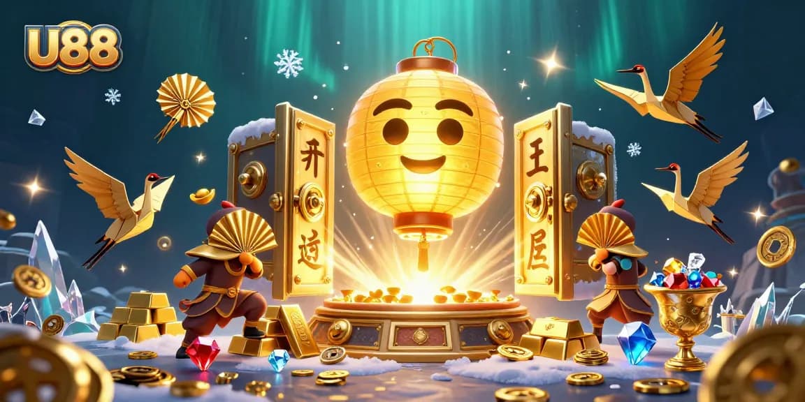 Experience thrilling gambling adventures at U88 with a captivating night market casino scene.