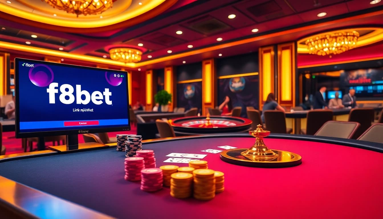 Experience the luxury of online gambling with link mới nhất f8bet in a vibrant casino scene.