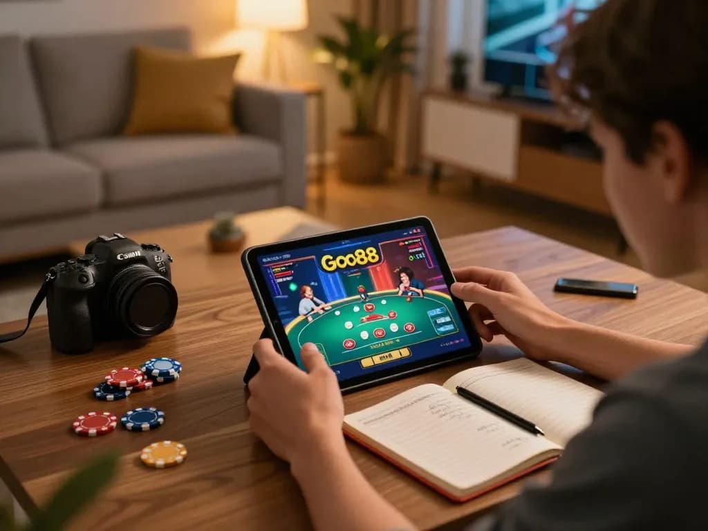 TẢI GO88 to explore exciting online games with vibrant graphics from a cozy home setup