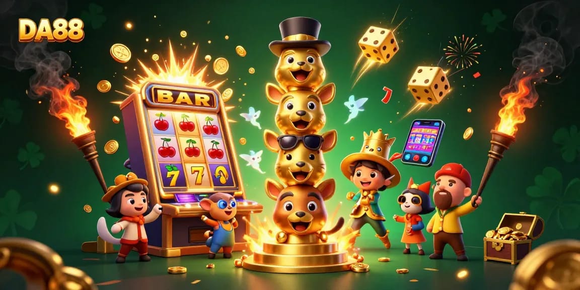 Experience thrilling jackpots with DA88's vibrant casino scene full of wonders.