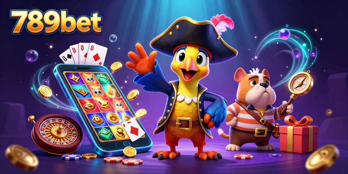 Experience winning moments with 789bet's cartoon pirate and immersive casino elements.