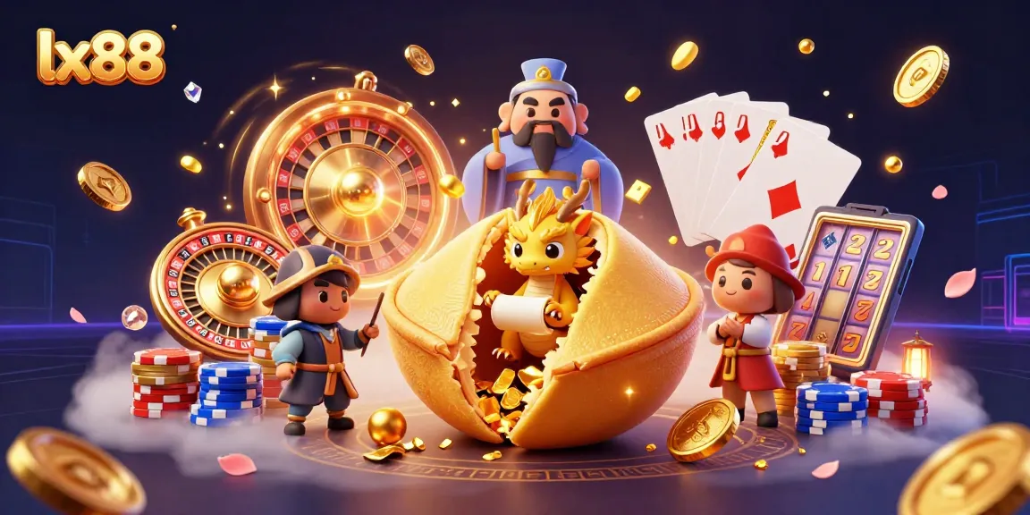 Experience thrilling gameplay at lx88 with a vibrant 3D gaming scene full of excitement.
