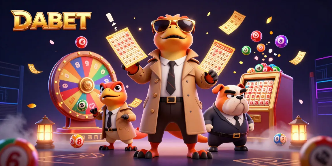DABET: Enter the VIP casino lounge with raptors, a bouncer, and dynamic lottery elements.