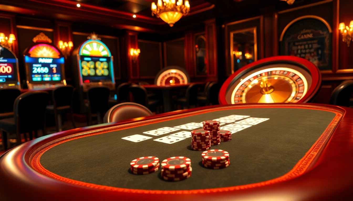 Engage in thrilling gameplay with a luxurious setup at https://du88.ad/ featuring poker chips on a stylish table.
