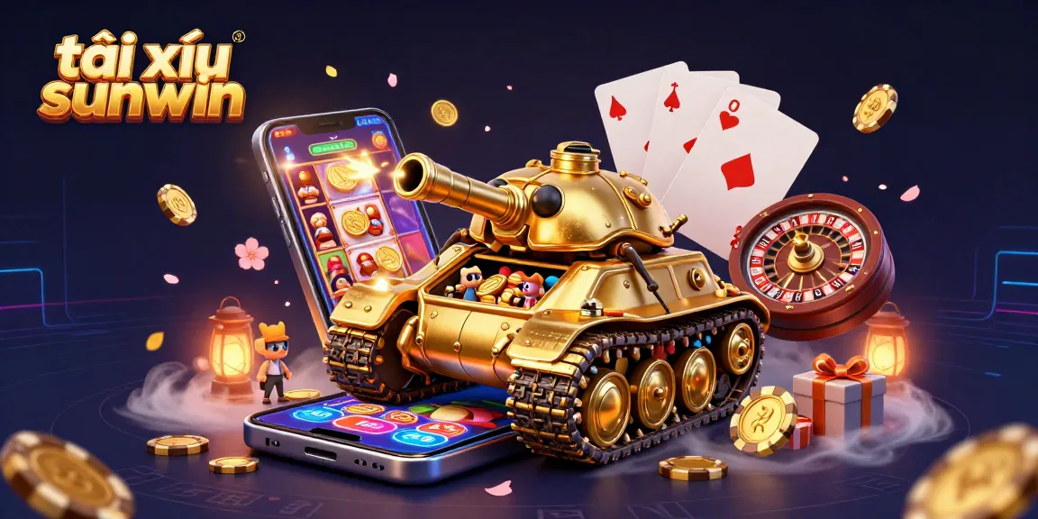 Experience thrilling gameplay in tài xỉu sunwin with golden coins and vibrant casino elements.