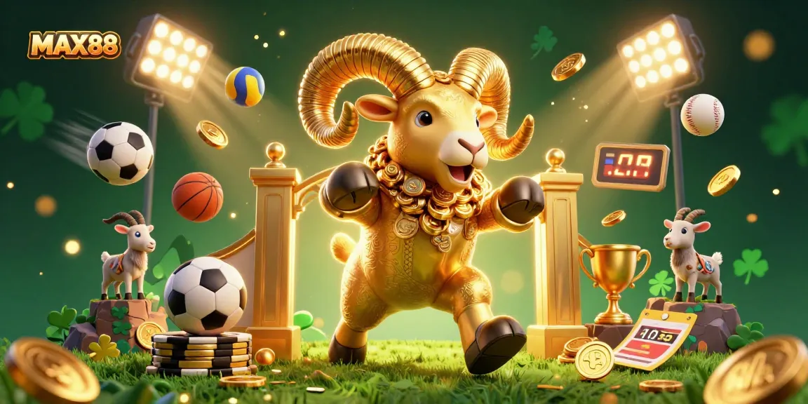MAX88 engages in immersive sports betting with vibrant characters and casino elements.