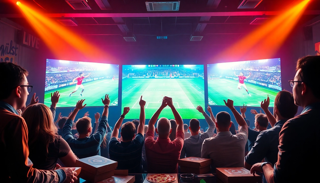CakhiaTV trực tiếp bóng đá experience with eager fans cheering for their favorite teams in an engaging atmosphere.