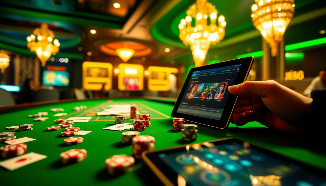 Engage in high-stakes gaming at trang chủ j88 with poker chips and dynamic casino elements.