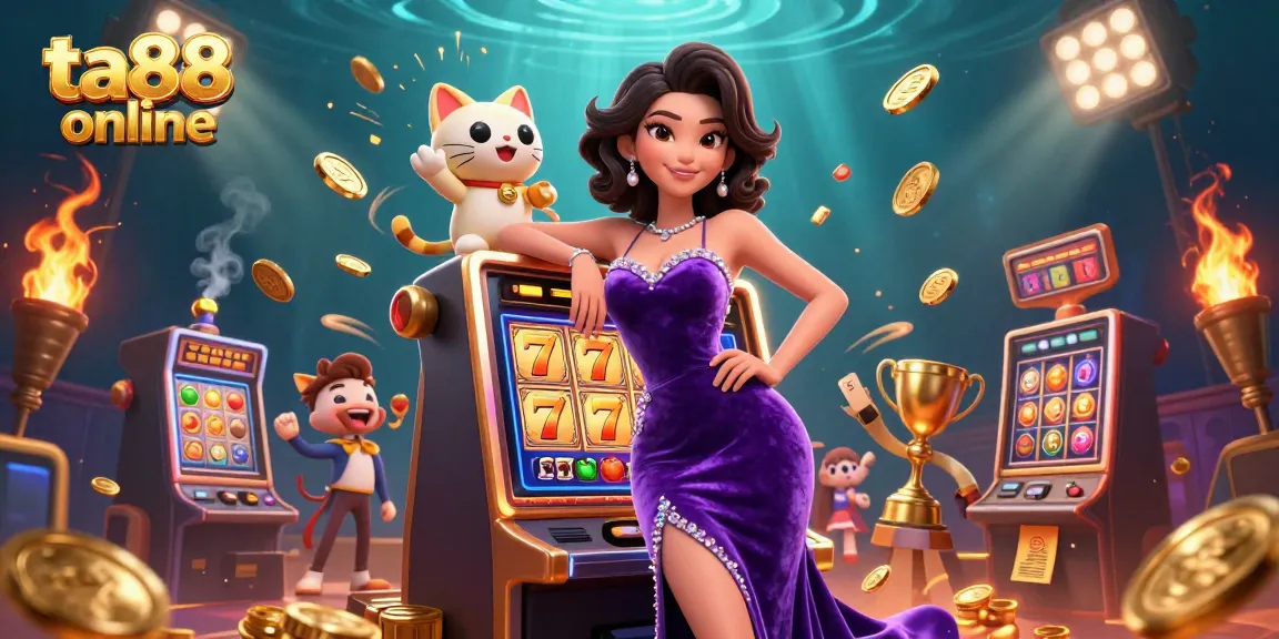 Engage in exciting gameplay at ta88 online with stunning visuals of a jackpot scene and dynamic casino elements.