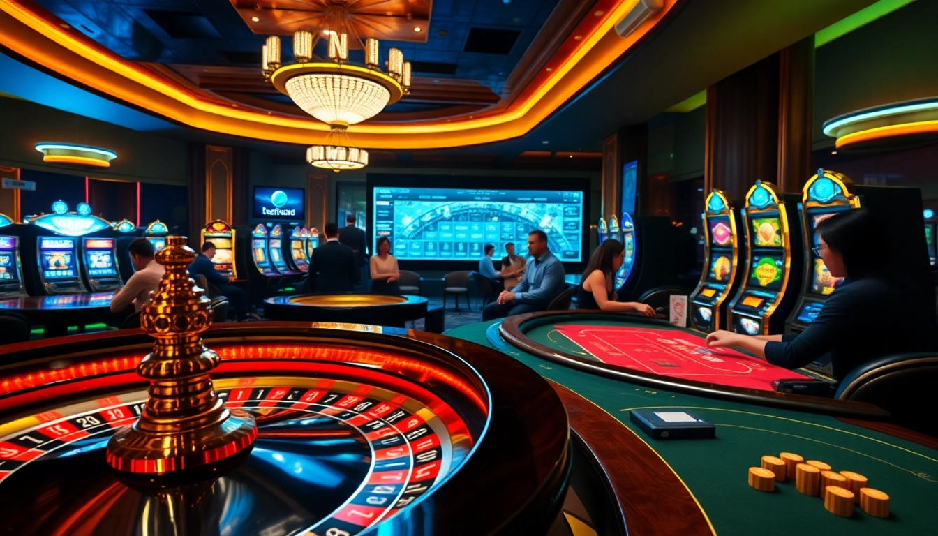 Engaging players in a vibrant casino setting at https://e2bet-games.org, with poker, roulette, and excitement.