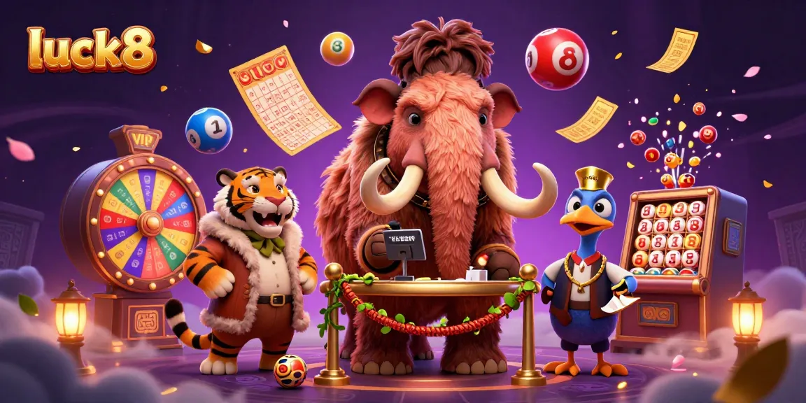 Experience luck8's casino excitement with a woolly mammoth bouncer, VIP saber-tooth tiger, and dynamic lottery elements!