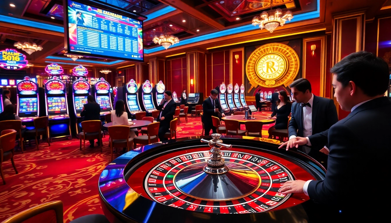 Engage in thrilling games at https://rr88.bar/ with vibrant casino interiors and exciting interactions.