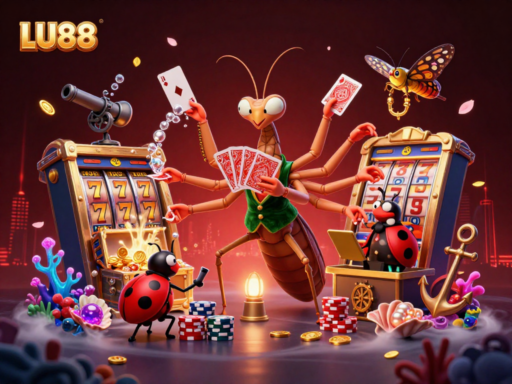 Play slots and win big at LU88's vibrant casino with thrilling games and charming characters.