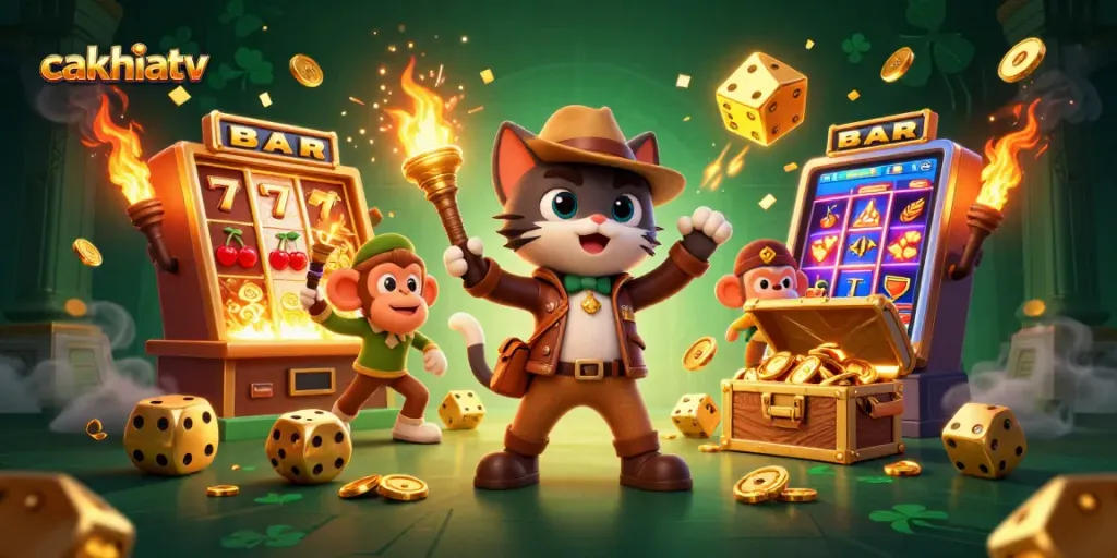 Cakhiatv cat archaeologist unveils casino treasure amidst vibrant gaming chaos