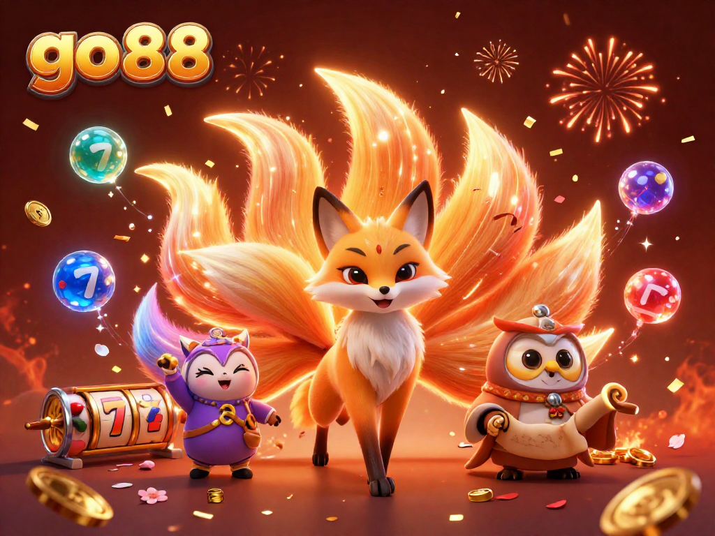Experience thrilling gaming at go 88 with vibrant 3D characters and dynamic casino elements.