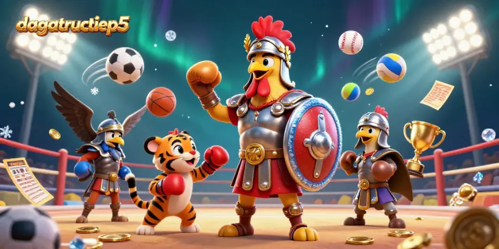 Engage in thrilling fights at dagatructiep5 in this vibrant scene featuring dynamic characters and action.