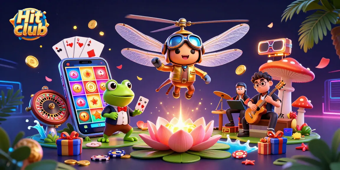 Engage in thrilling gameplay at Hit club with 3D dynamic casino characters dealing cards and playing games.