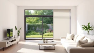 Bekijk de hordeur op maat die elegant past in een modern interieur.