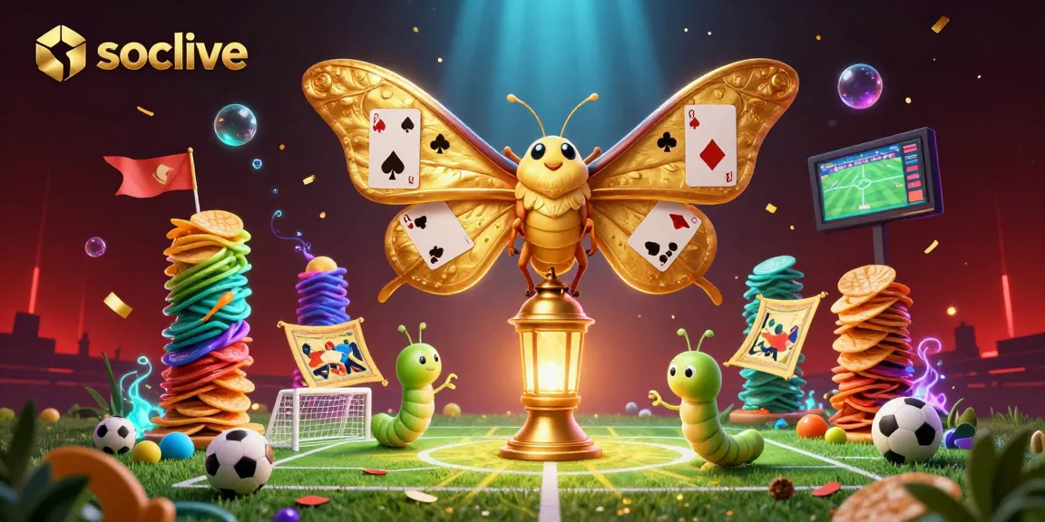 Socolive offers dynamic soccer interactions with a vibrant 3D illustration showcasing unique gaming elements.
