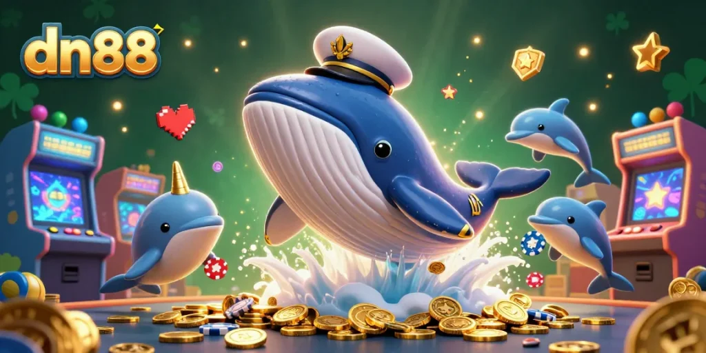 Join dn88 for exciting wins with our 3D whale adventure and vibrant casino games!